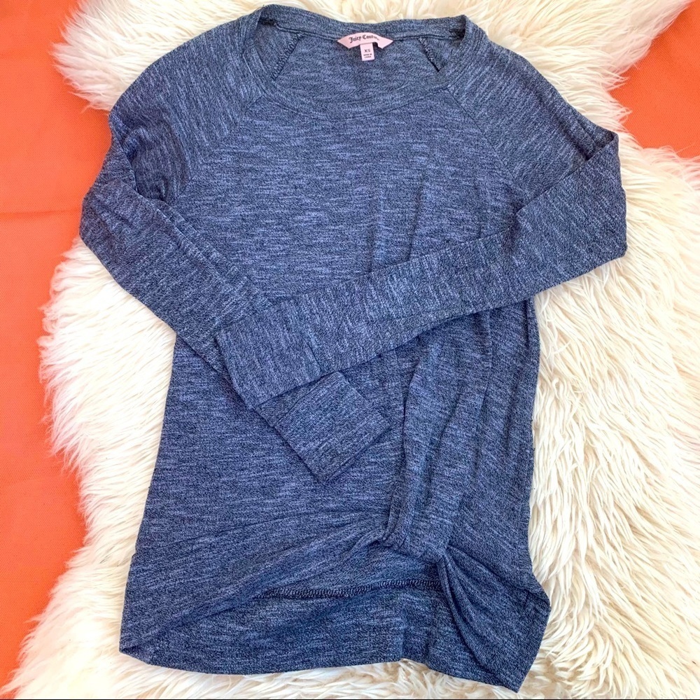 JUICY COUTURE GRAY TUNIC SHIRT SIZE XS